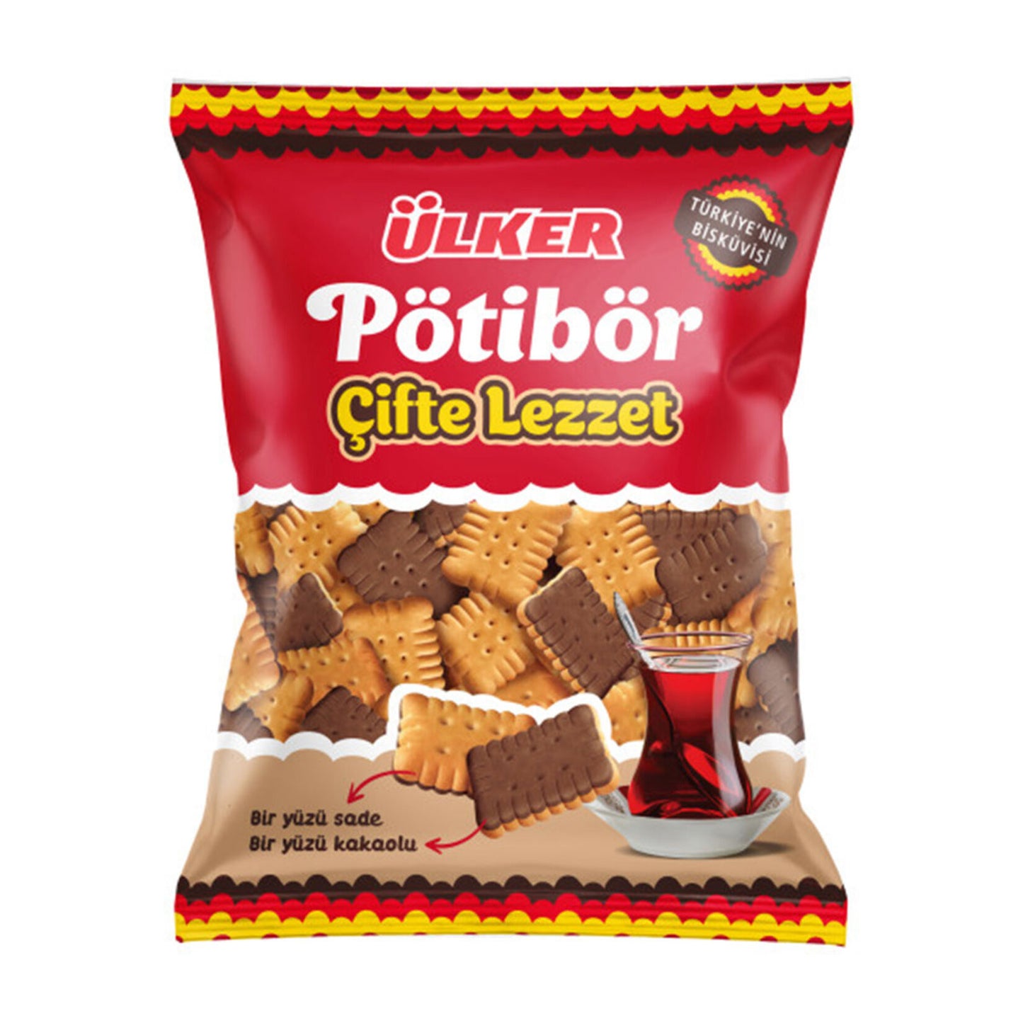ULKER A1 Petibor Mini Cocoa&Plain Tea Biscuit 150g  1cs/14Pcs