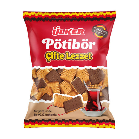 ULKER A1 Petibor Mini Cocoa&Plain Tea Biscuit 150g  1cs/14Pcs