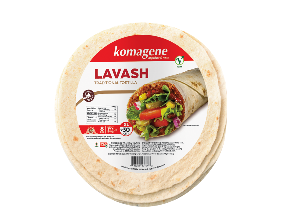 Moda Lavash, 12inc (30cm) 90gr x 8pcs x 14pack - 102791