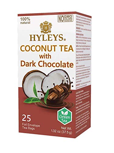 HYLEYS COCONUT TEA WITH DARK CHOCOLATE 1.32oz X 25pc X 12/CS - HY79