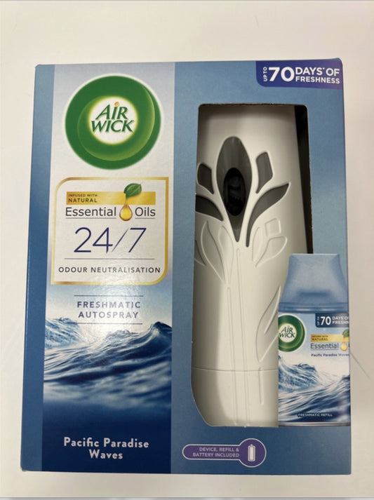 Air Wick. Freshmatic Machine W/Refill-Pacific Waves 4/cs - AW09