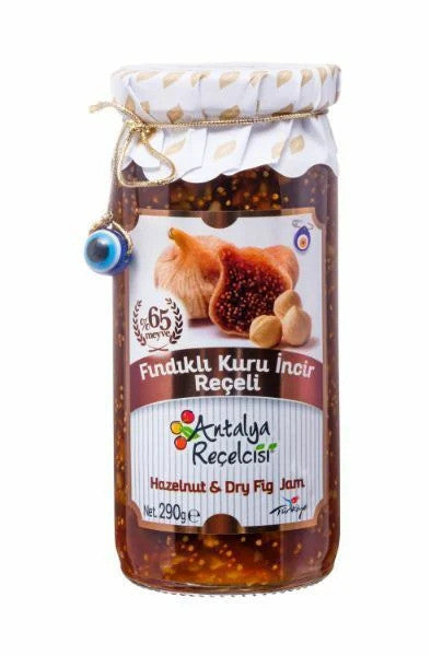 ANTALYA Dried Figs with Hazelnuts Jam %65 Fruit 290g 1cs/12pcs