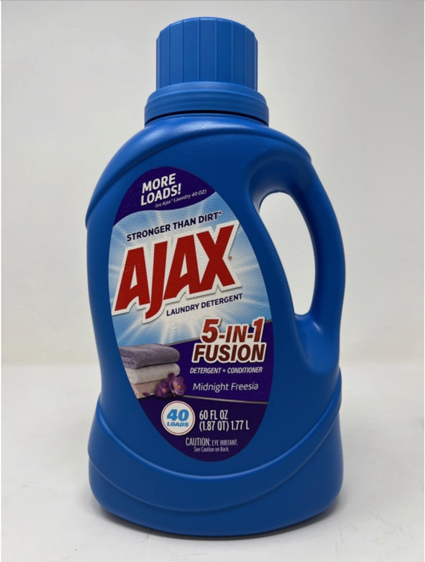 AJAX LIQUID LAUNDRY DETERGENT | 60 OZ x 6 | 5 IN 1 FUSION - AJ10