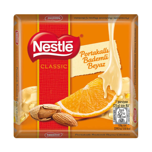 Nestle Classic Orange & Almond White Chocolate  60g 1cs/6pcs