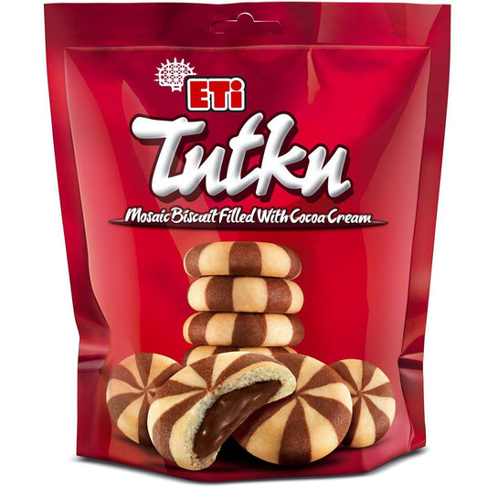 ETI Tutku Mosaic Biscuit with Chocolate Cream 210g 1cs/18pcs