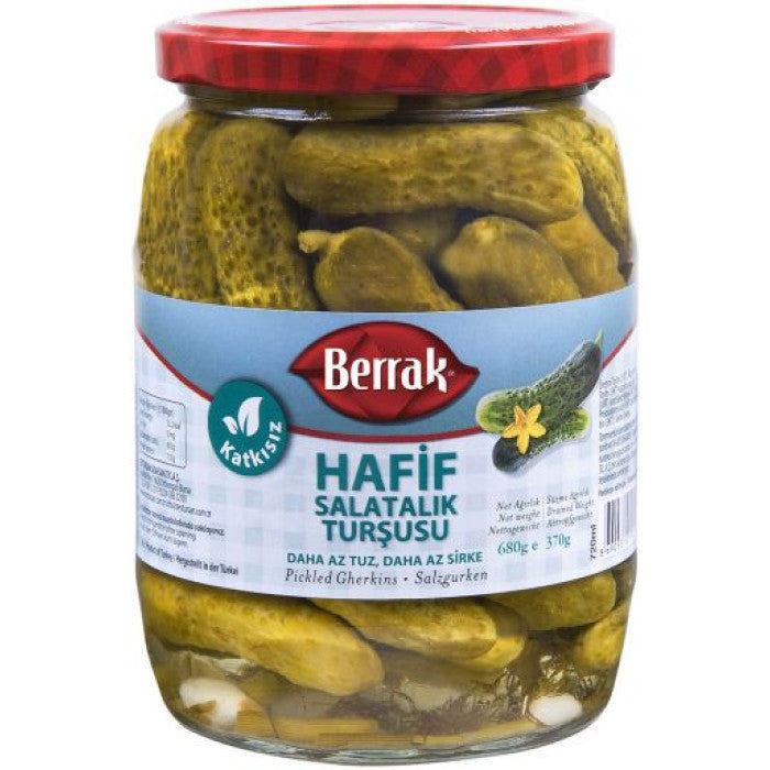 BERRAK Cornichons/Gherkins/Salatalik No1 Diyet Tursusu 720ml 1cs/12pcs