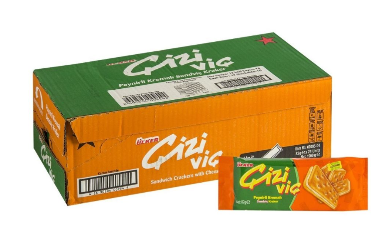 Ulker Cizivic Cheese Sandwich Crackers 2.89 oz (82 g) x 24 pcs