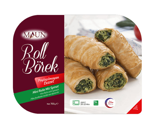 Maun Roll Pastry With Spinach & Chesee 500gr X 6pcs - MA012