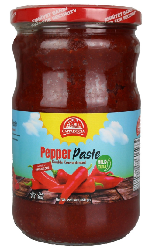 K- CAPPADOCIA PREMIUM MILD PEPPER PASTE 650GR (23 oz) X 12/CS - CAP651