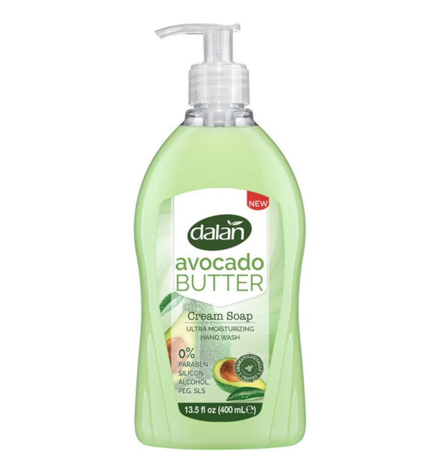 DALAN CREAM | LIQUID HAND SOAP | 13.5 FL OZ x 24 || AVOCADO BUTTER | - DLC02