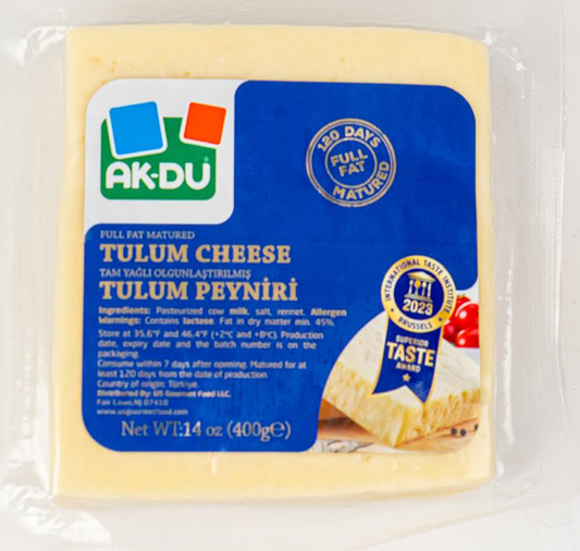 AKDU TRADITIONAL PERGAMON COW'S TULUM CHEESE (BERGAMA - INEK) 400GR X 12PCS - AK05