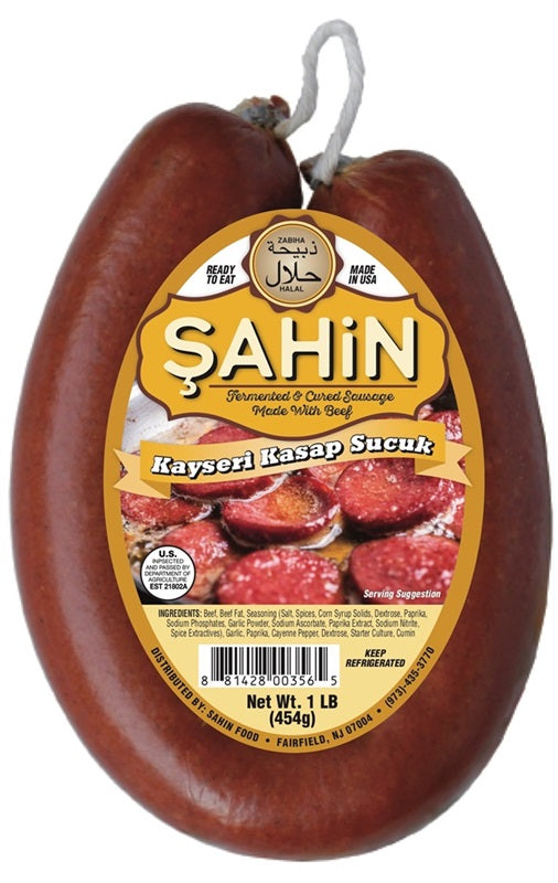Sahin Kayseri Soujouk (Sucuk) 1 Lb X 12 - 93380