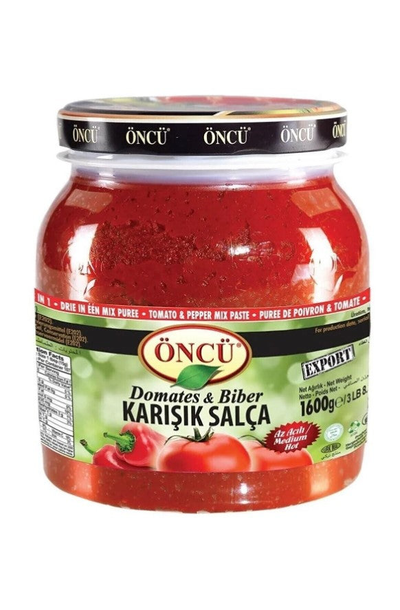 Oncu Tomato & Pepper Paste Mix Mild Pet 1600Gr X 6