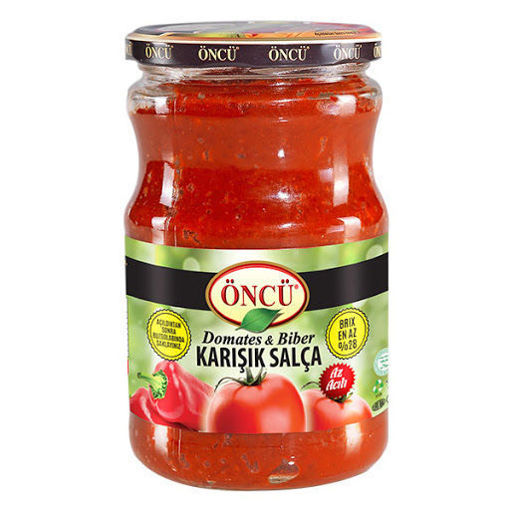 Oncu Tomato & Pepper Paste Mix Mild Glass 700Gr X 12