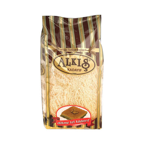 ALKIS DRIED & SHREDDED PHYLLO DOUGH (DOKME TEL KADAYIF) 500GR X 12