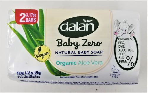 Dalan Baby Zero Organic Aloe Vera Bar Soap 2 Pcs 90Gr X 24 - 33273111
