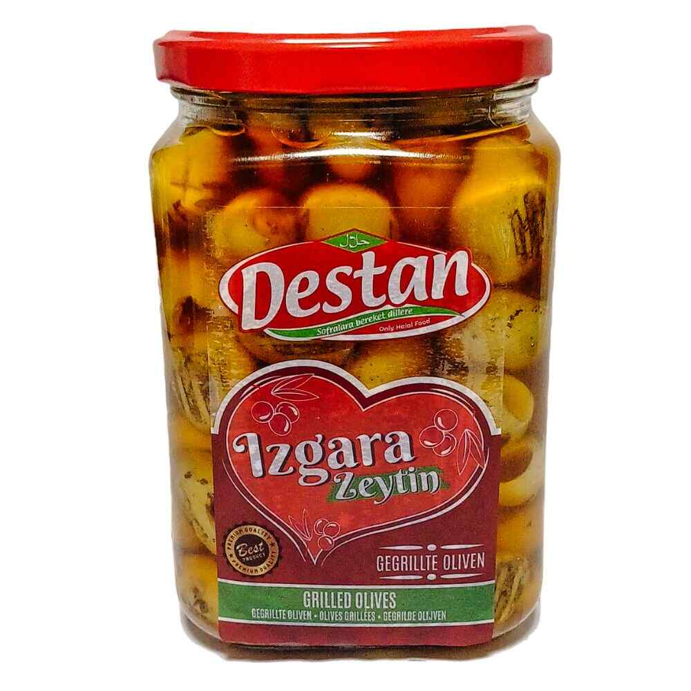 Destan Green Olives Grilled (Izgara) (L-M) 350Gr X 6