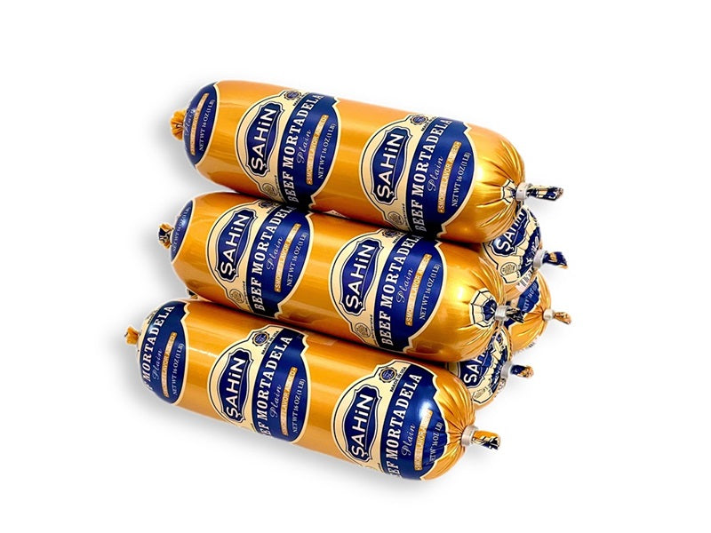 Sahin Beef Mortadella Plain 1 Lb X 16 - 93377
