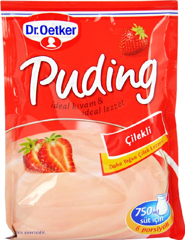 Dr Oetker Pudding Cilekli / Pudding Strawberry 125Gr X 24