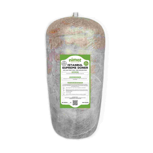 Nimet Supreme (Dana) Doner (20% Leaf, 80% Ground Veal) Cone 25Lb