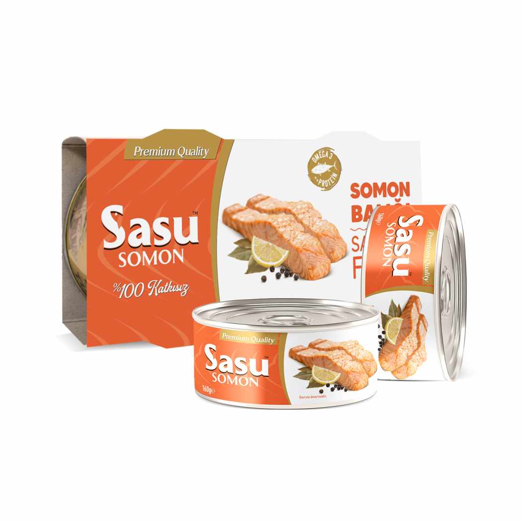 Sasu Canned Salmon Individual Pack 160Gr X 24