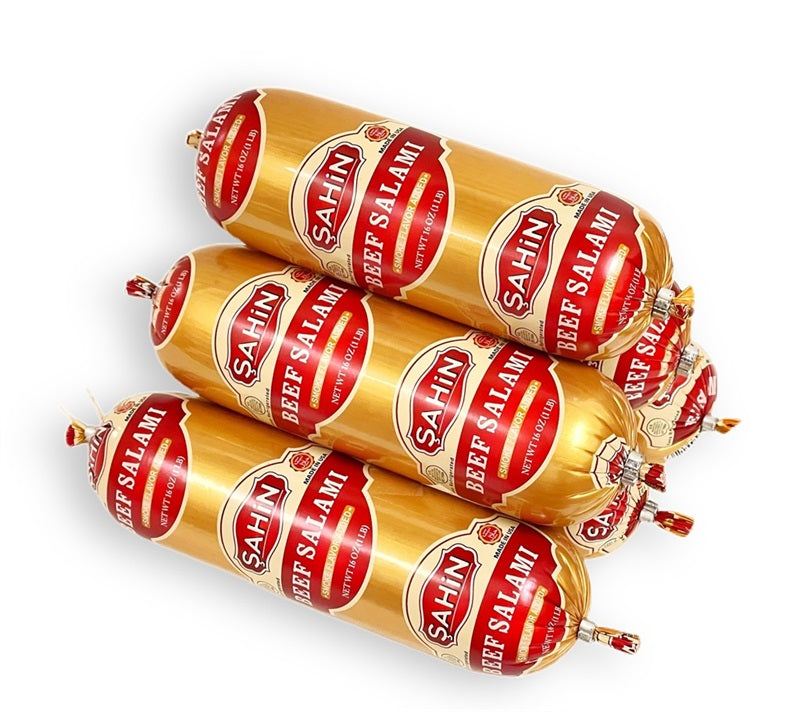 Sahin Beef Salami 1 Lb X 16 - 93376