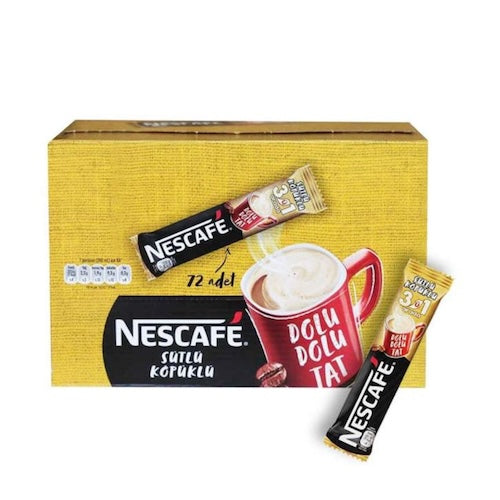 Nescafe 3 In 1 Milk Foam (Sutlu Kopuklu) 17.40Gr X 72