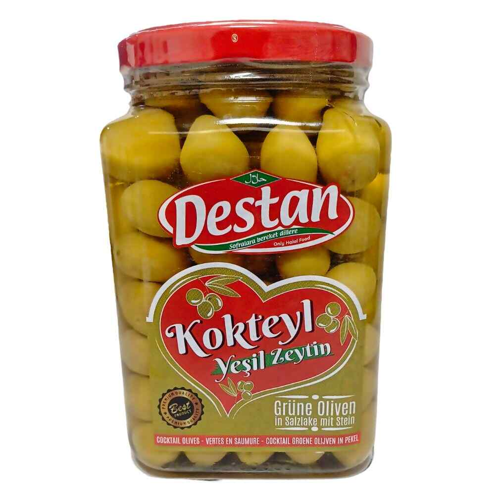 Destan Green Olives (Kokteyl) (L-M) 900Gr X 6
