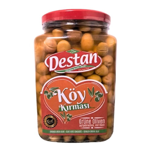 Destan Green Olives Village Style (Koy Kirmasi) 900Gr X 6