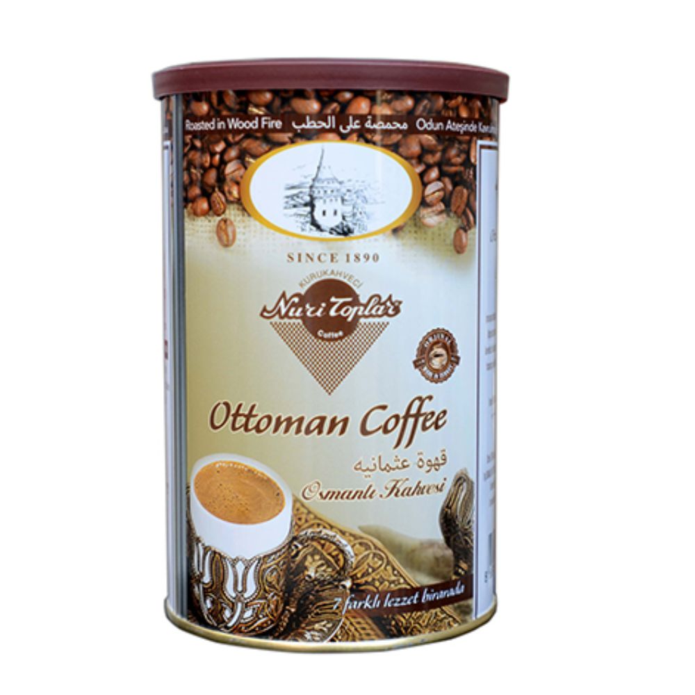 Nuri Toplar Turkish Ottoman Coffee Tin Box 250Gr X 12
