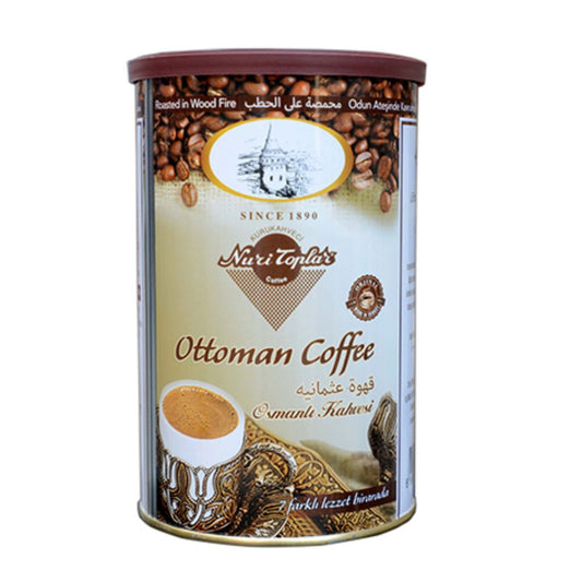Nuri Toplar Turkish Ottoman Coffee Tin Box 250Gr X 12