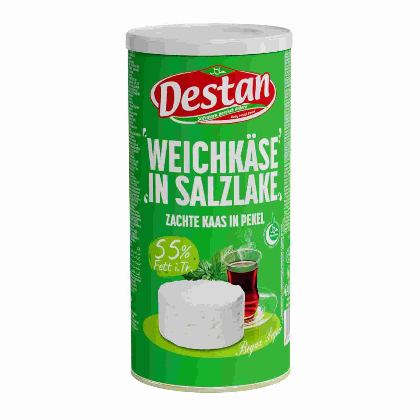 Destan Full Fat White Soft Cheese 55% 800Gr X 6