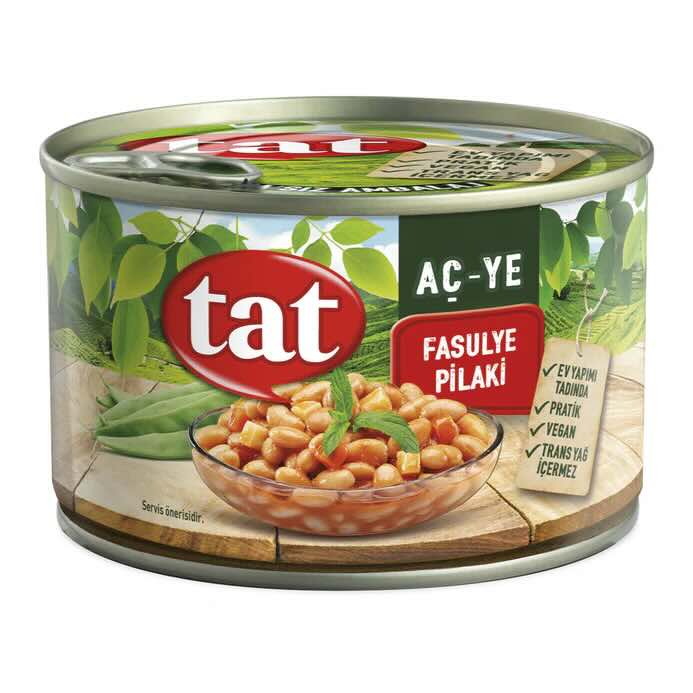 TAT WHITE BEANS IN TOMATO SAUCE (FASULYE PILAKI) 400GR X 12