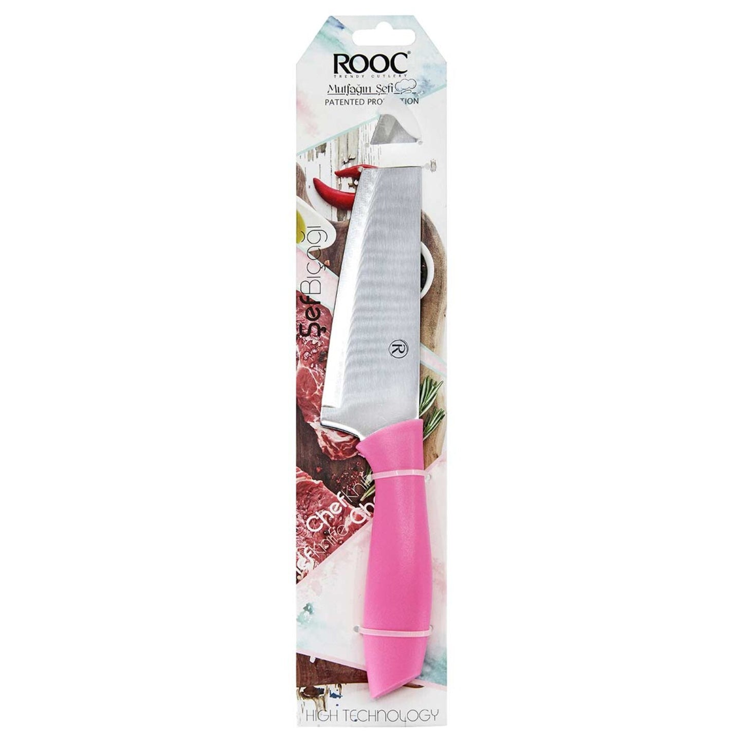 Rooc Stainless Steel Knife/Sef Paslanmaz Celik Bicagi 12 Pcs - 13437