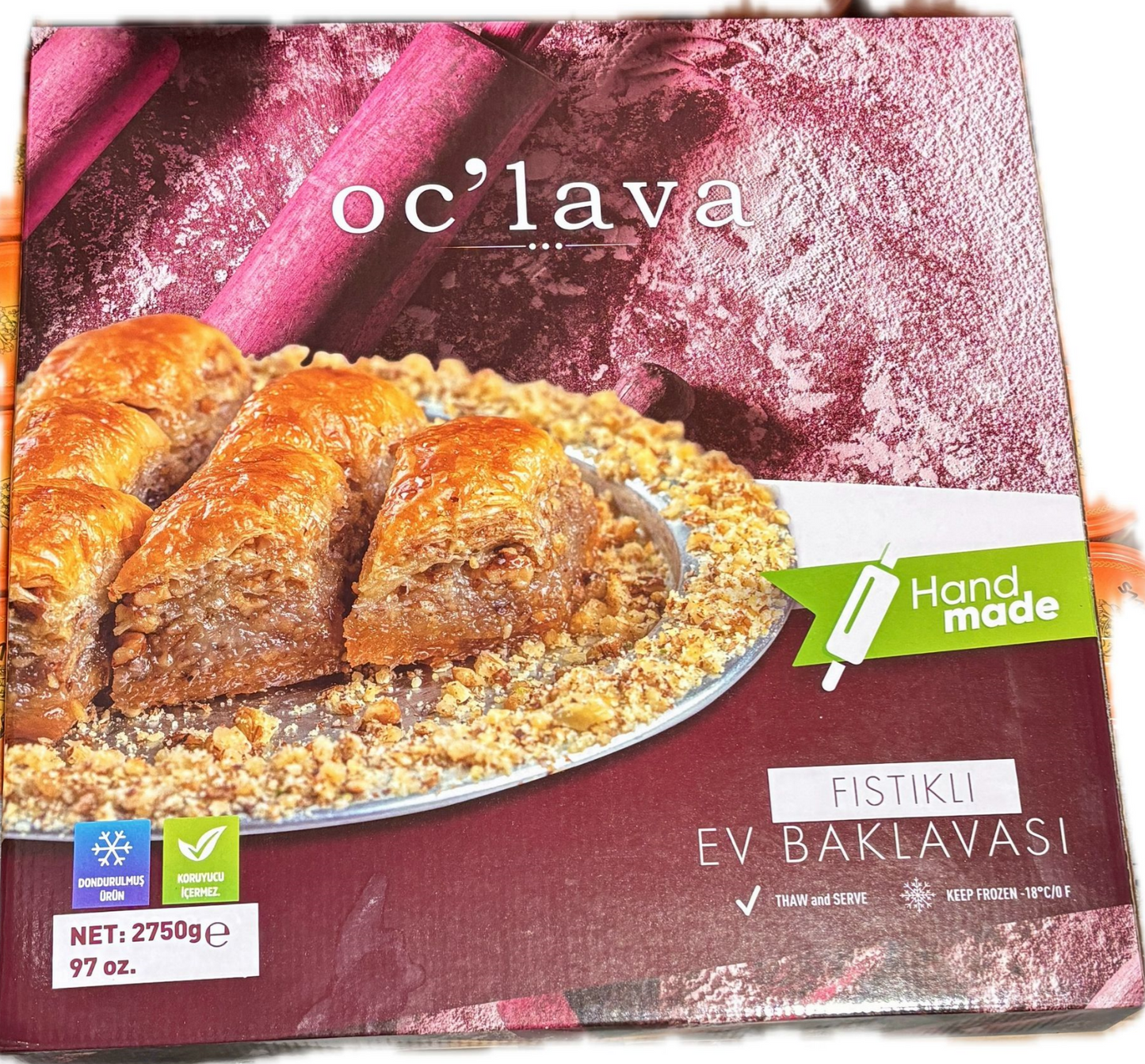 Oclava Homemade Baklava Pistachio (Ev Baklavasi) 2.75 Kg X 4 - 14275103