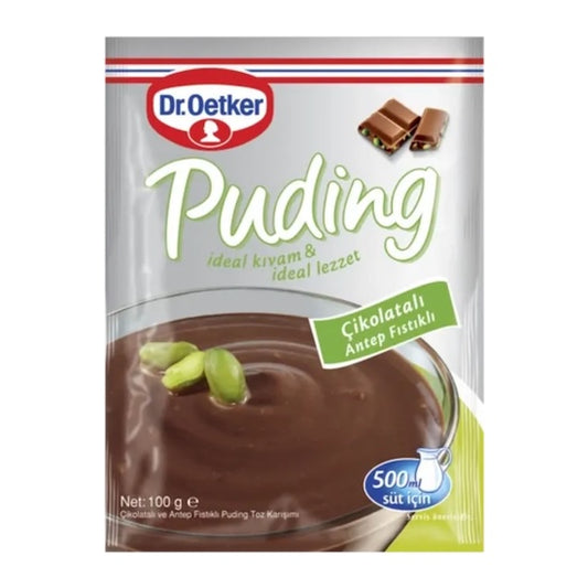 Dr Oetker Chocolate Pistachio Pudding (Cikolatali Fistikli) 100Gr X 24