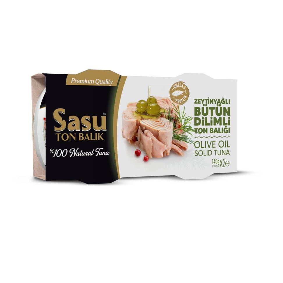Sasu Canned Tuna In Olive Oil Combo Pack 140Gr X 2 X 12