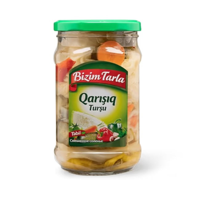 Bizim Tarla Mixed Pickle 670 Gr X 12