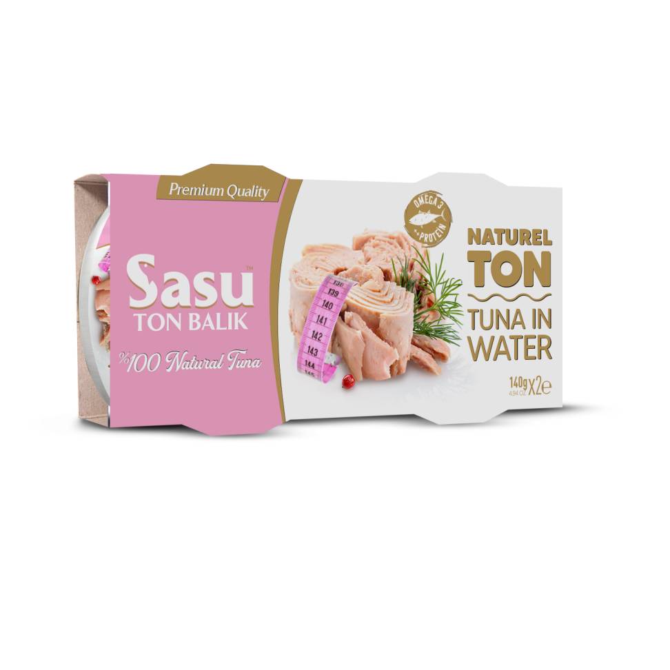 Sasu Canned Tuna In Water Combo Pack 140Gr X 2 X 12