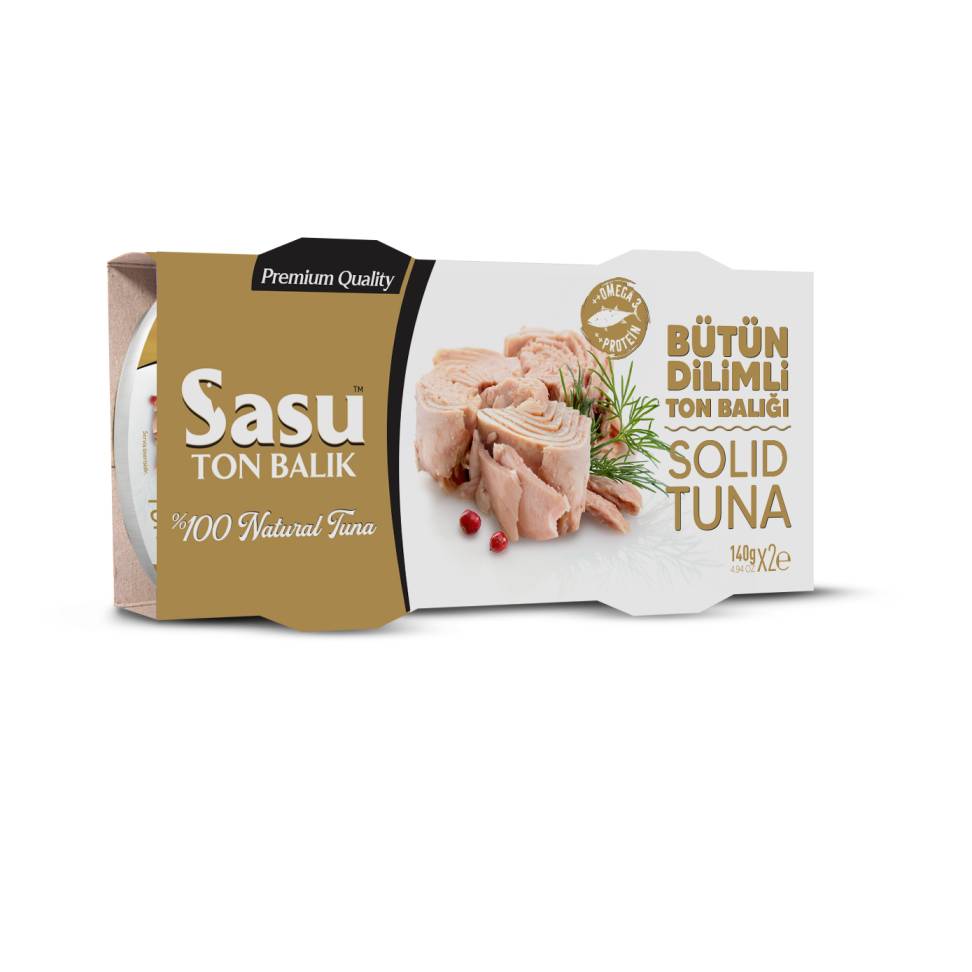Sasu Canned Tuna In Sunflower Oil Combo Pack 140Gr X 2 X 12