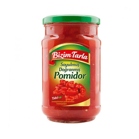 Bizim Tarla Chopped Tomatoes (Soyulmus Dogranmis) 640Gr X 12