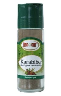Bagdat Blackpepper Ground/ Karabiber Tuzluk Cam 6X55 Gr