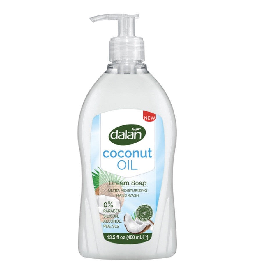 Dalan Cream Liquid Hand Soap Coconut Oil Pump Bottle 13.5 Fl Oz X 24 - 33273124