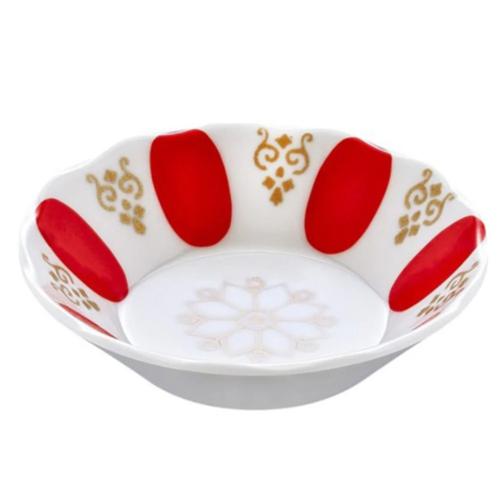 Tea Plate Melamine 6 Pcs Set Red X 10 - 35199253