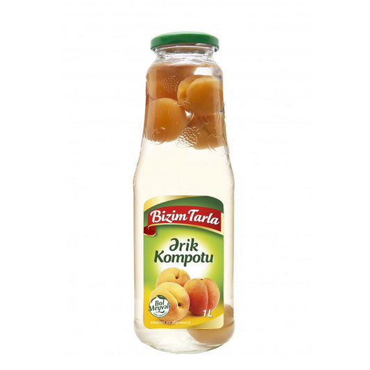 Bizim Tarla Apricot (Erik) Compote 1 Lt X 12