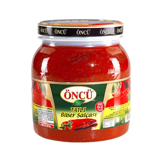 Oncu Mild Pepper Paste (Tatli Biber Salcasi) 1650 Gr X 6