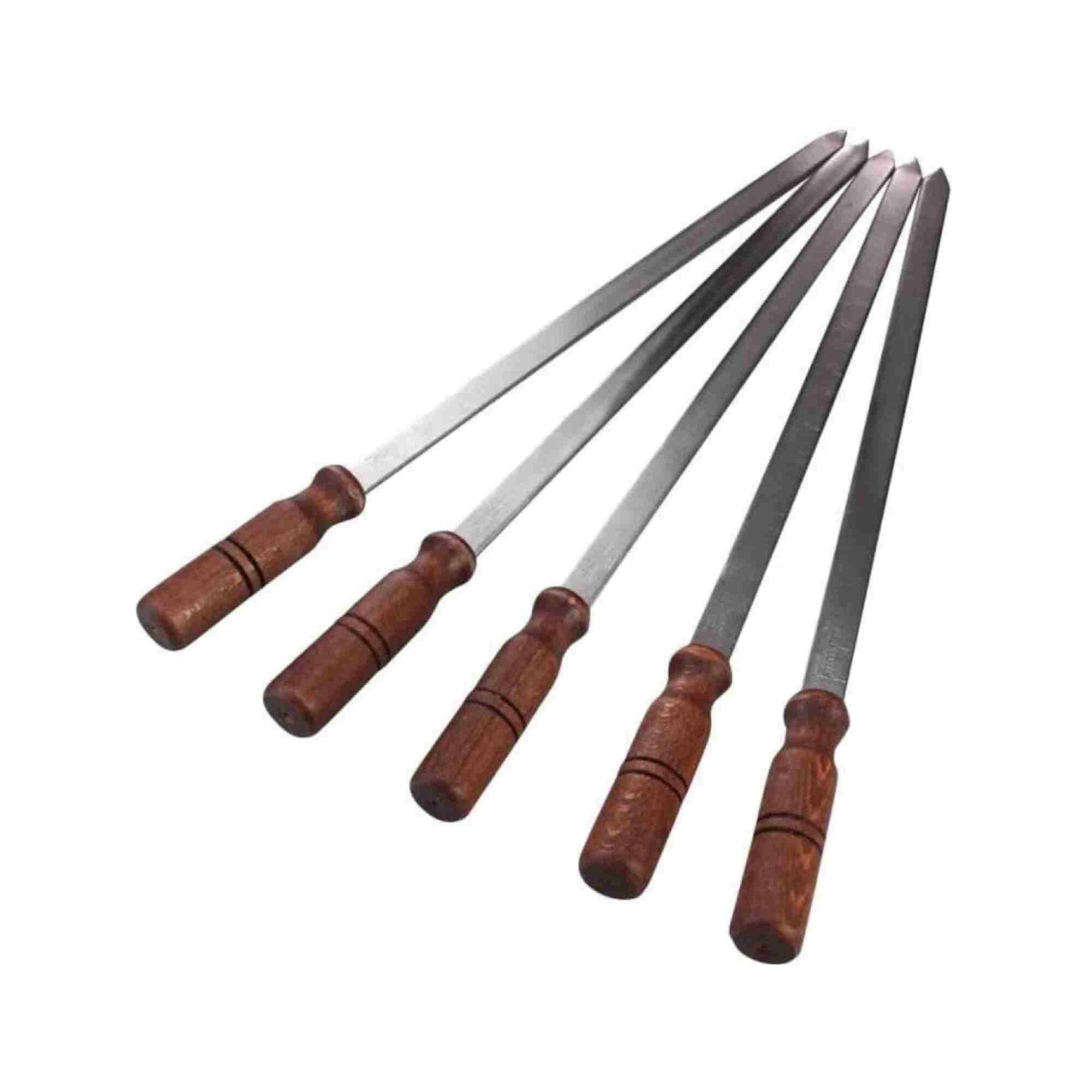Skewer For Adana Wood Handle (67 Cm - 2 Cm - 3 Mm) 10Pcs - 35199200