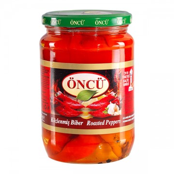 Oncu Roasted Red Pepper - Kozlenmis Kirmizi Biber 680 Gr X 12