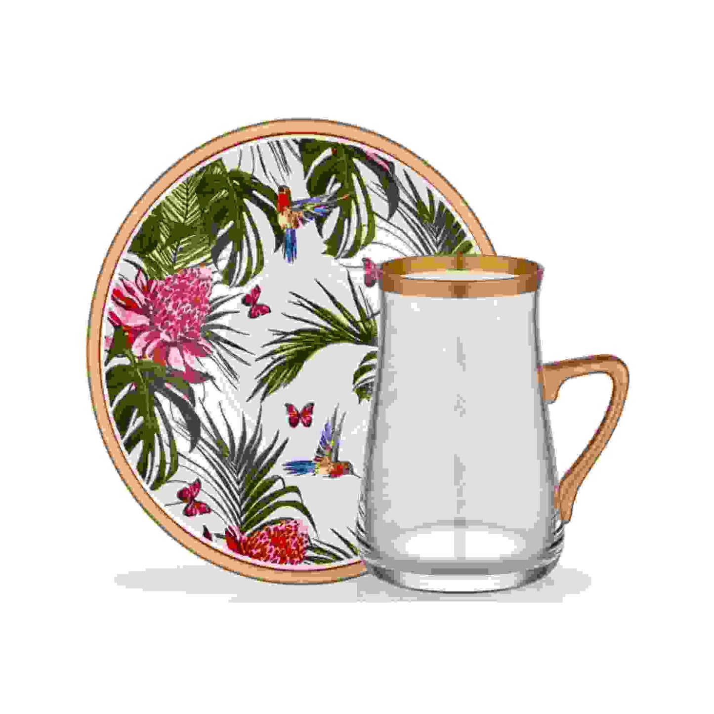 Hakan Jayda Tea Set With Handle For 6 People 12 Pcs X 6 - 35225104