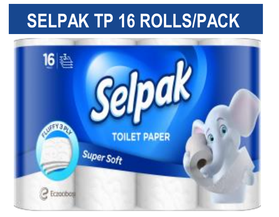 Selpak Toilet Paper 3-Ply 16 Rolls X 3 - 33282102